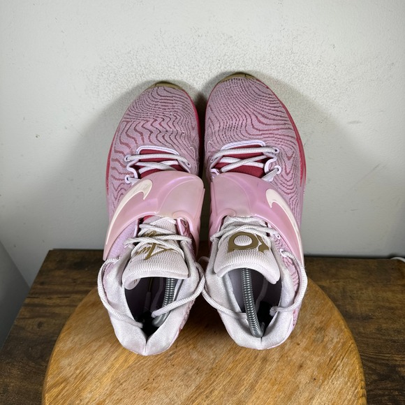 Nike KD 14 EP Aunt Pearl Pink White Gold Men's Shoes DC9379-600 Size 11 - Picture 4 of 8
